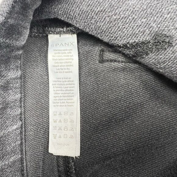 Spanx Ready To Wow Black Pull on Shape Contour Leggings Jeans 2420, Size M - Picture 5 of 7